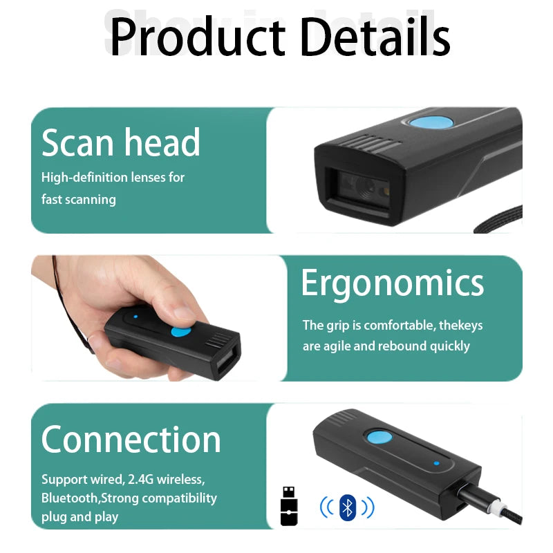 Mini Pocket Barcode Scanner