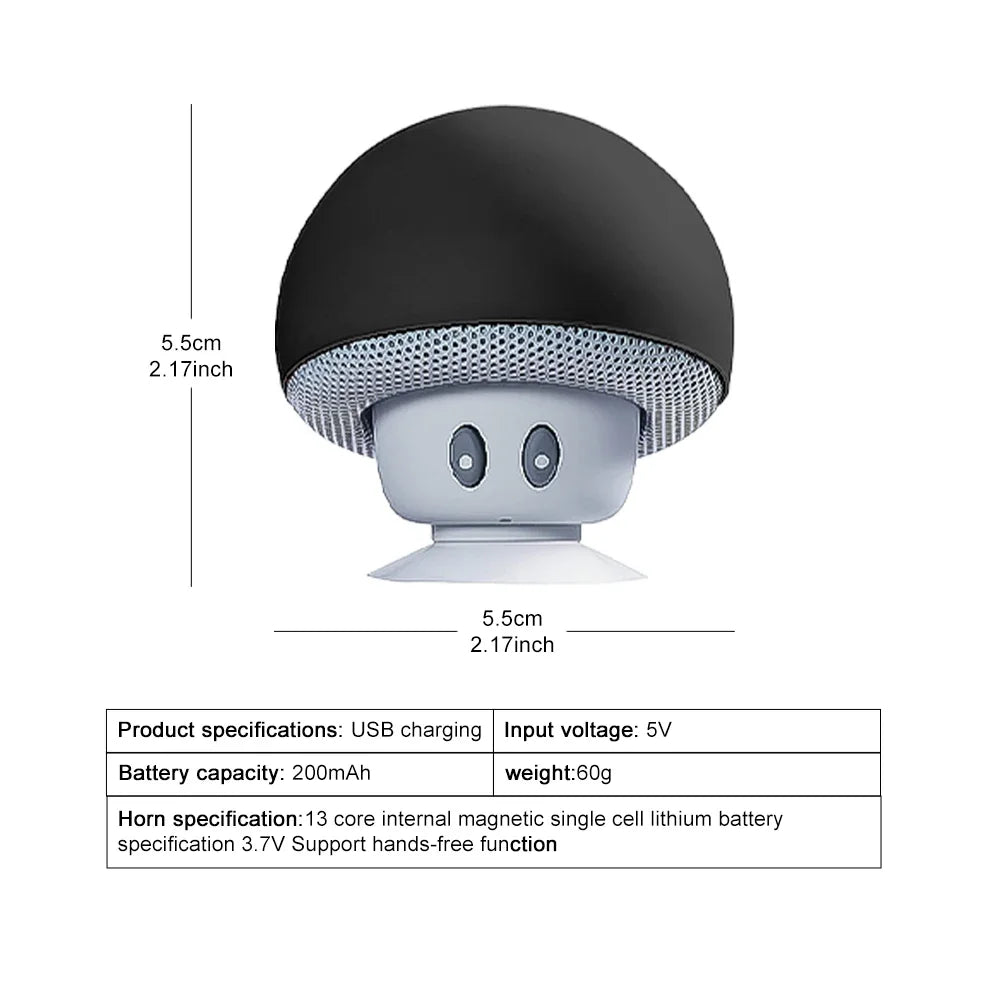 Mini Mushroom Bluetooth Speaker