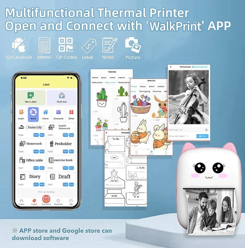 Portable Mini Thermal Printer