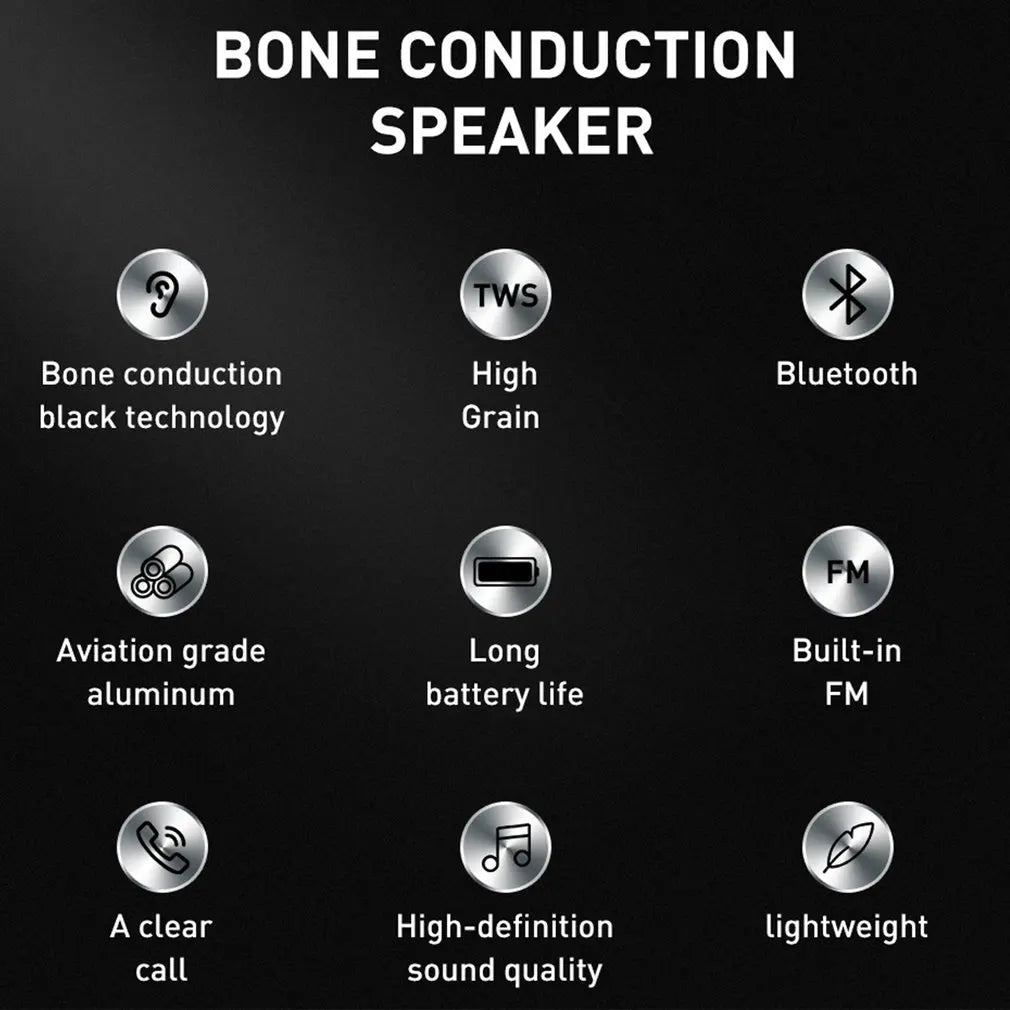 Bone Conduction Bluetooth Mini Stereo Speaker