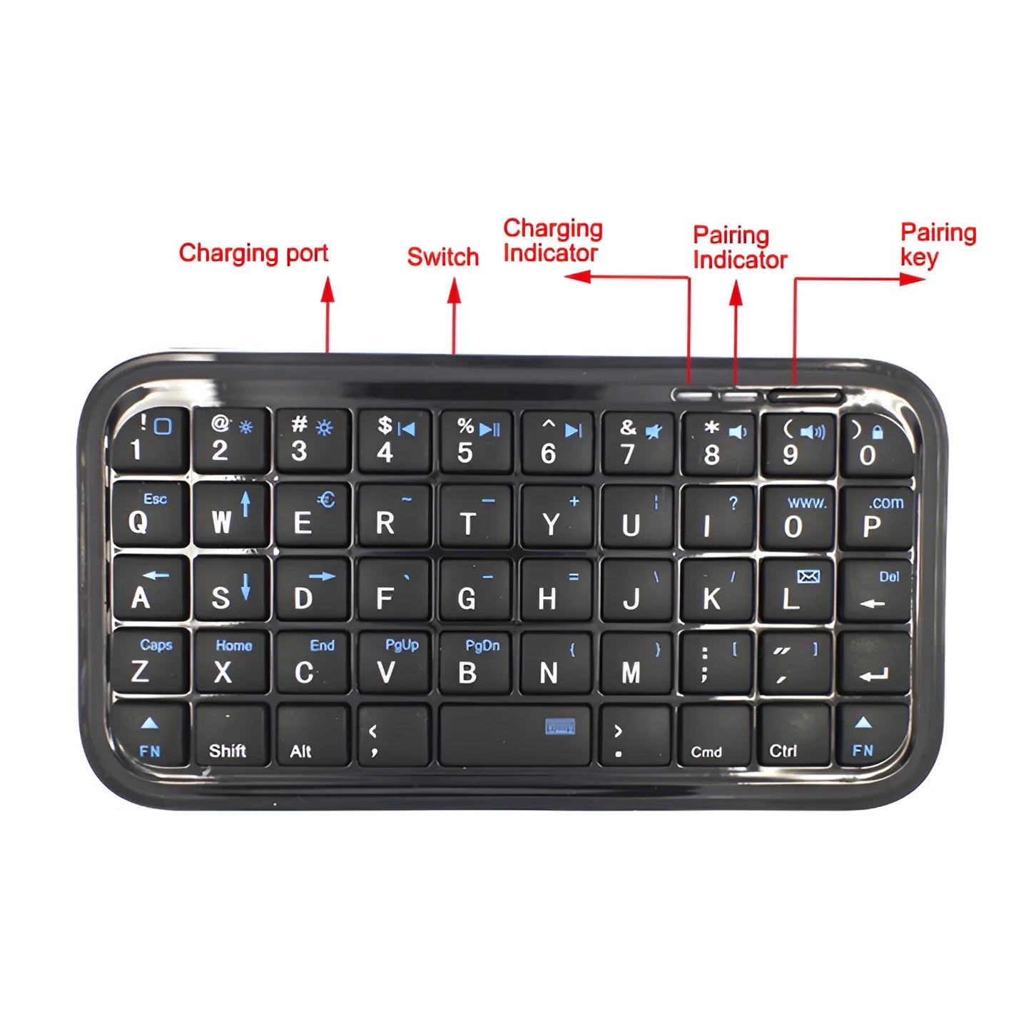 Mini Rechargeable Keyboard For Smartphones