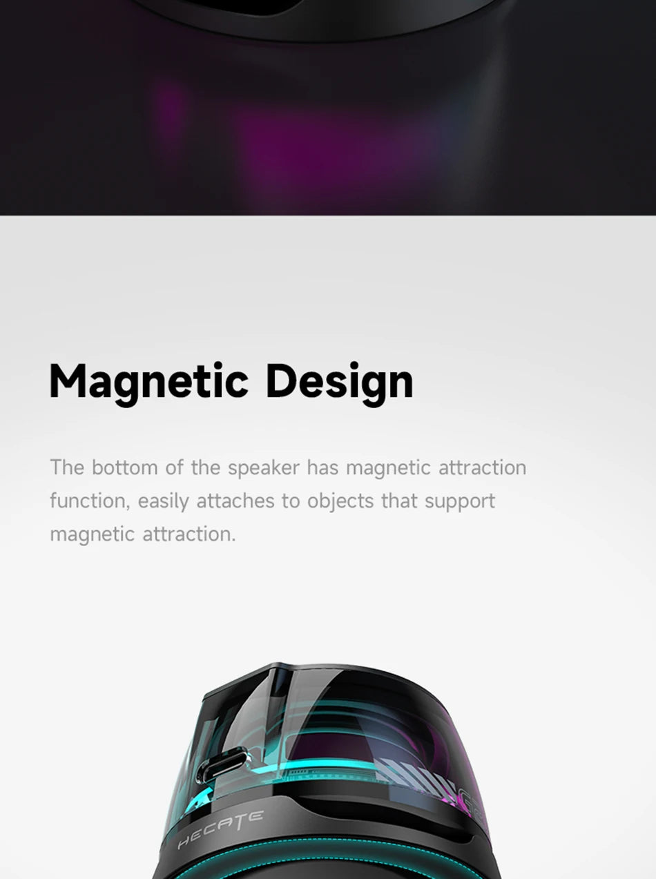 RGB Lighting Magnetic Bluetooth Speaker