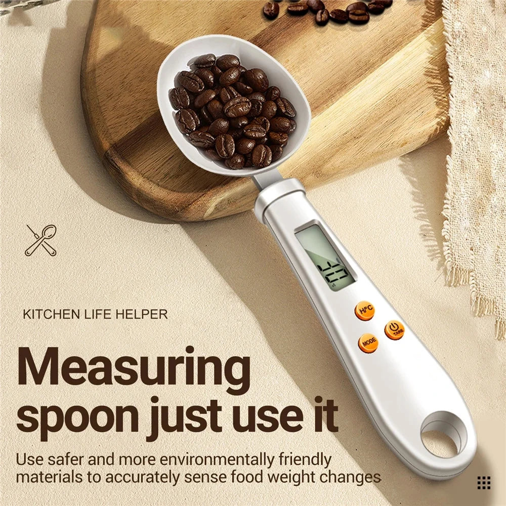 2-in-1 Digital Kitchen Spoon Scale with LCD Display