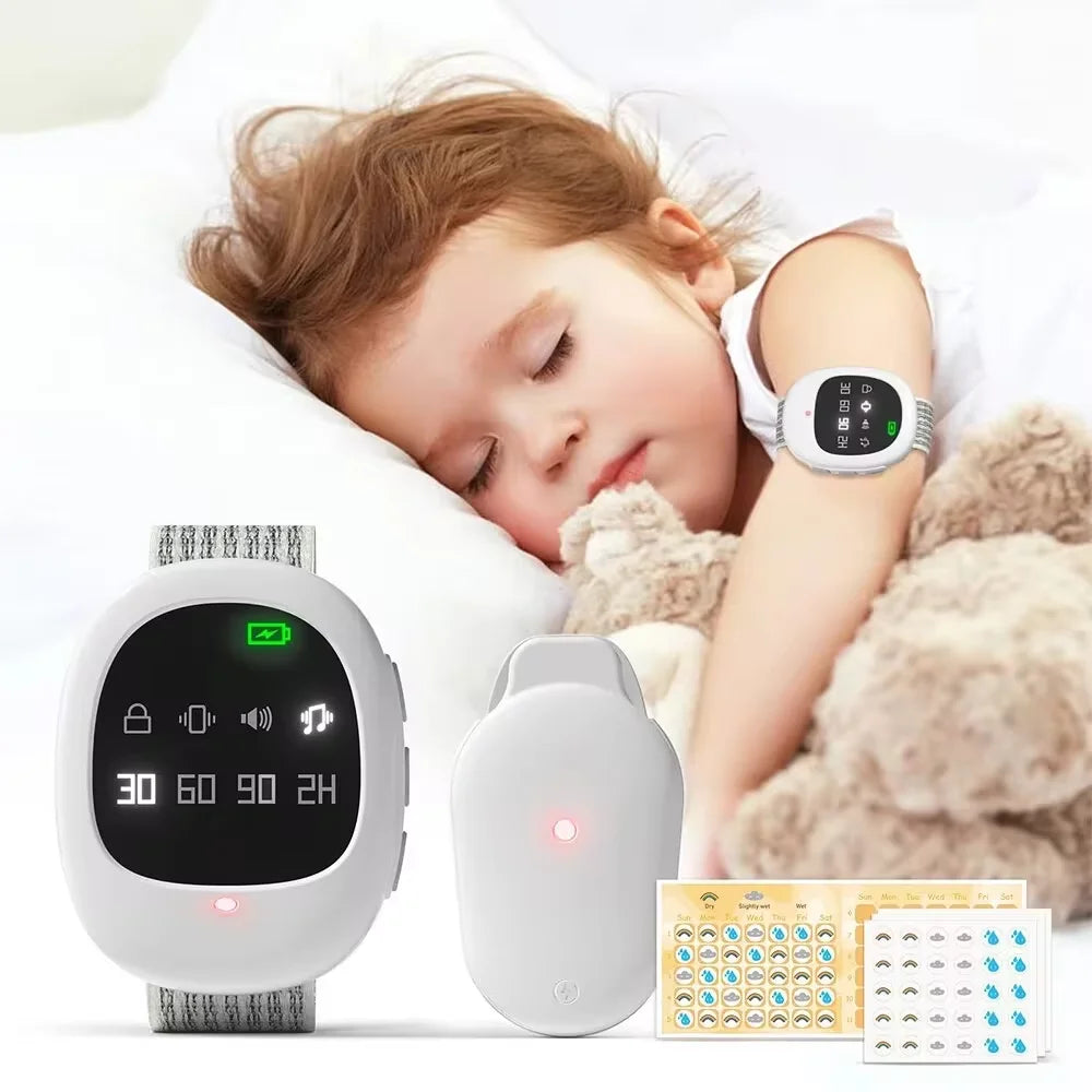 Wireless Bedwetting Alarm with Wristband for Adults and Kids