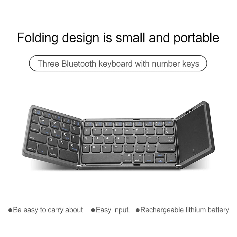 Mini Folding Wireless Keyboard